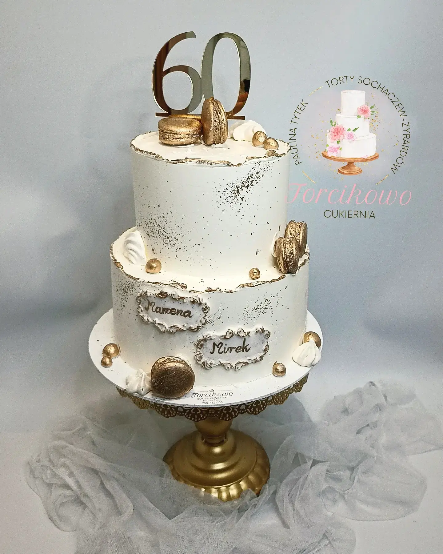 Nowoczesny tort urodzinowy o wyjątkowym designie – Torcikowo u Pauliny.