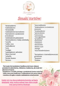 Oferta tortów torcikowo u Pauliny, torty sochaczew, żyrardów